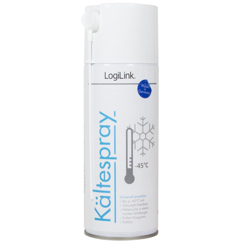 LogiLink spray de nettoyage froid, incolore, 400 ml, -45°C